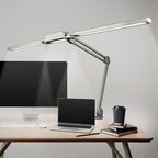 41" Pro LED Task Lamp with Clamp – 3000 Lumens, CRI 95, Dimmable, 3 Color Modes, Silver
