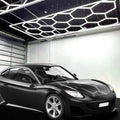 15 Hex Grid LED Ceiling Light with Hanging Kit – 69,600 Lumens for Auto Shop & Gyms, Cool White