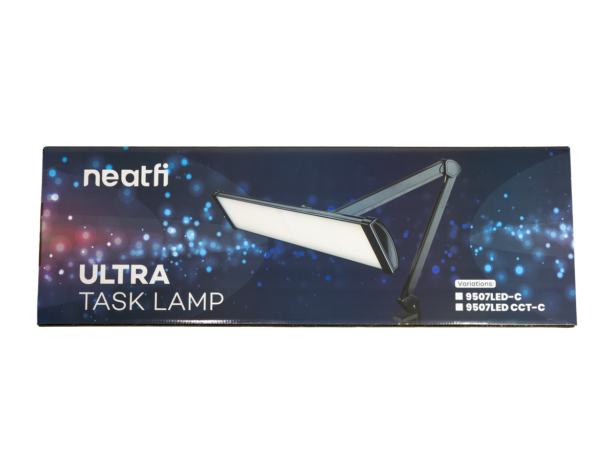 3500 Lumens LED Desk Lamp with Clamp – 26" Ultra-Wide, 3 Light Modes, Touch Control Light, Black