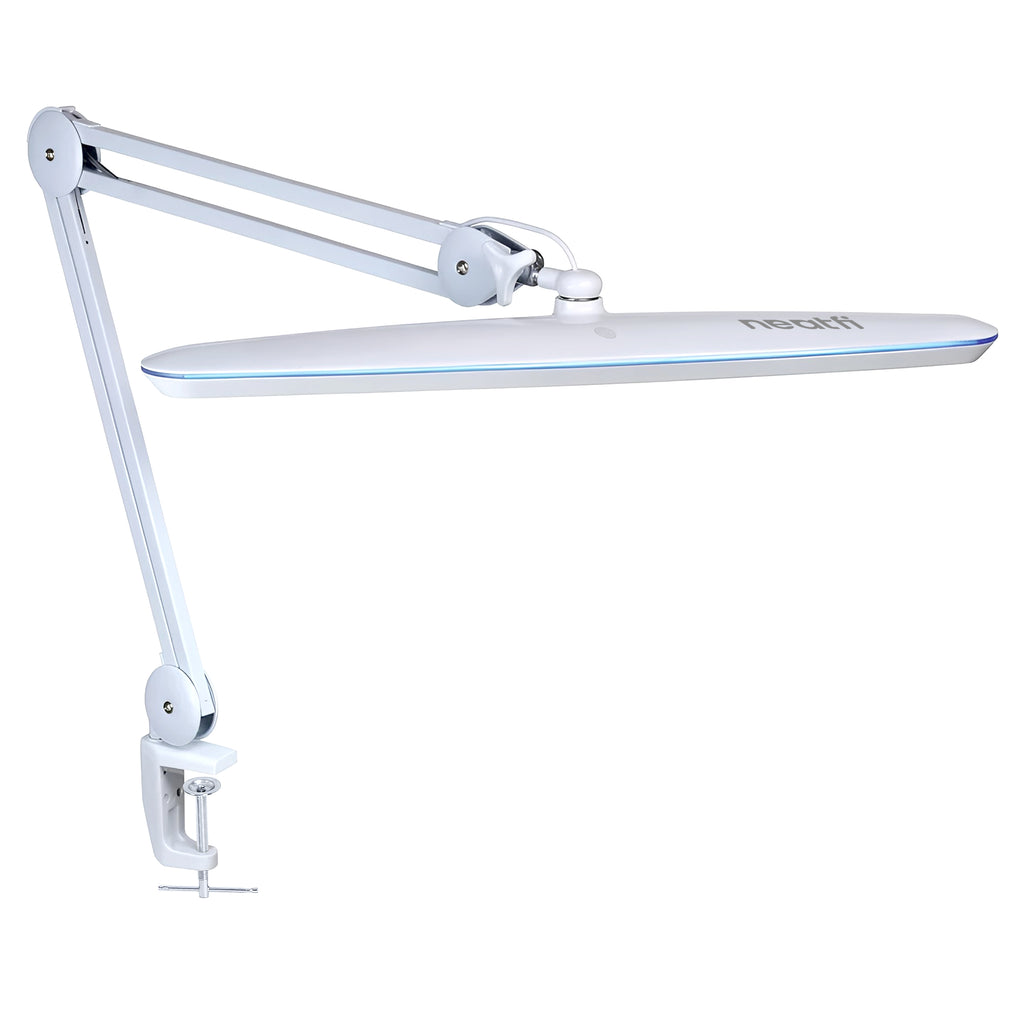 Pro 2200 Lumens LED Desk Lamp – True Color Accuracy CRI 95, 23-Inches Wide, Dimmable, White