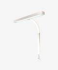 3000 Lumens Desk Lamp with Clamp – 31.5” Wide Shade, 5 Light Modes, Dimmable Monitor Light, White