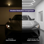 60,720 Lumens Ultra-Bright 15 Hex Grids LED Ceiling Light for Auto Shops, Salons & Gyms, Cool White
