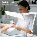 3500 Lumens LED Desk Lamp with Base – 26" Ultra-Wide, 3 Light Modes, Touch Control Light, White