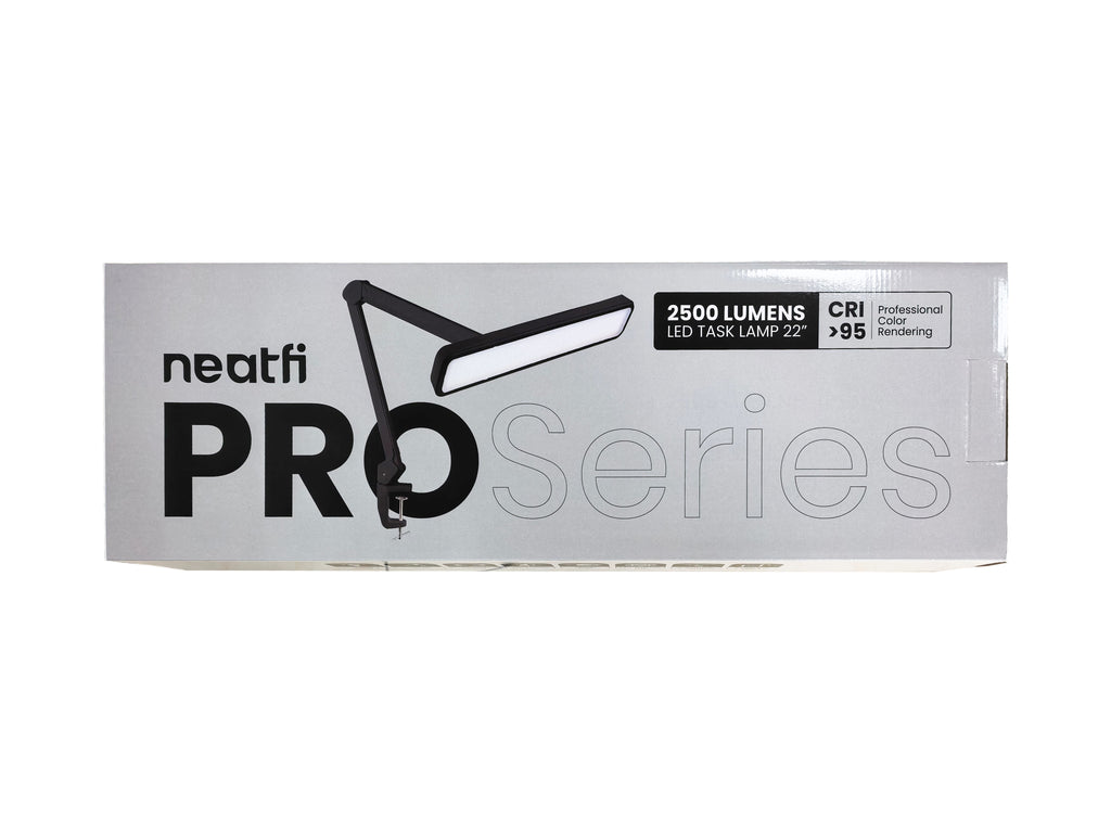 22” Pro Series LED Desk Lamp  – 2500 Lumens, CRI 95, 3 Light Modes, Dimmable Light for Home Office & Crafts, Black