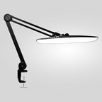 20” Wide Head LED Desk Lamp with Clamp – 2200 Lumens Task Light for Home Office & Crafts, Black