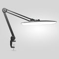 20” Wide Head LED Desk Lamp with Clamp – 2200 Lumens Task Light for Home Office & Crafts, Space Gray