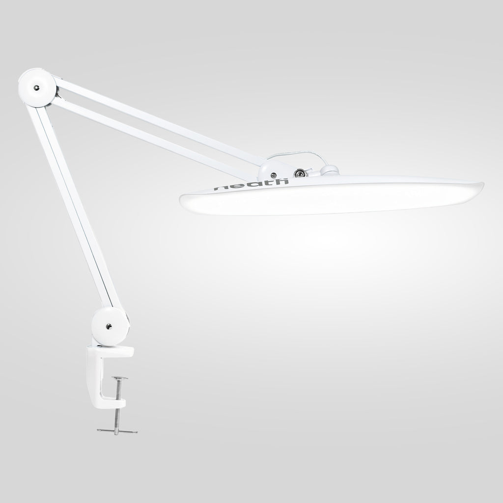 Pro 2200 Lumens LED Desk Lamp – CRI 95, CCT, 20-Inches Wide Dimmable Light, White
