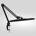 2200 Lumens LED Desk Lamp with Clamp – 23" Wide, 3 Light Modes for Workbench & Home Office, Black