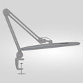 23” Wide Shade, 2200 Lumens LED Desk Lamp with Base – Dimmable, Eye-Caring Task Light, Silver