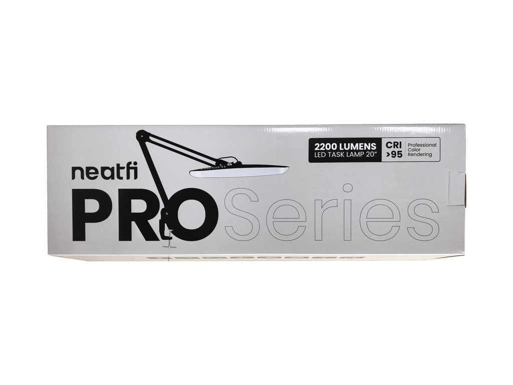 Pro 2200 Lumens LED Desk Lamp – CRI 95, CCT, 20-Inches Wide Dimmable Light, Black