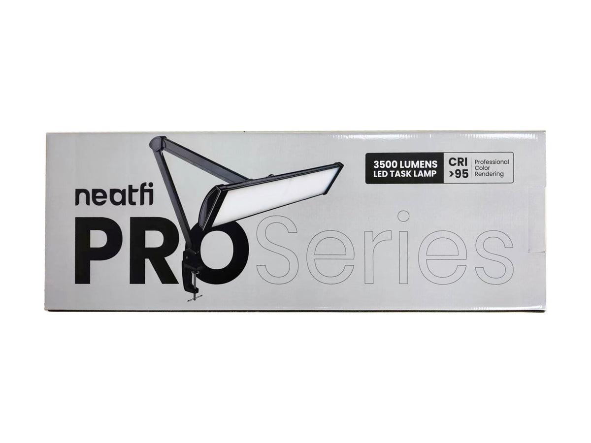 26” Pro Series LED Desk Lamp  – 3500 Lumens, CRI 95, 3 Light Modes, Dimmable Light for Home Office & Crafts, Black