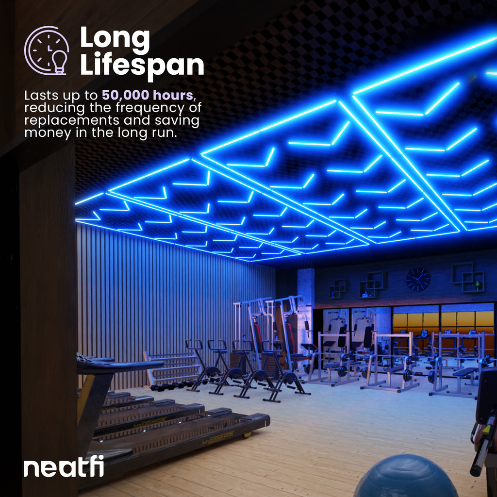 12-Arrow Shape Ultra-Bright LED Ceiling Light – 42,240 Lumens for Warehouses & Gyms