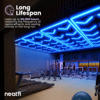12-Arrow Shape Ultra-Bright LED Ceiling Light – 42,240 Lumens for Warehouses & Gyms