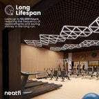 Heart-Shaped 22,360 Lumens LED Car Ceiling Light for Auto Shops, Salons & Gyms, Cool White