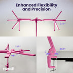 44" Pro LED Desk Lamp with Clamp – 3000 Lumens, CRI 95, Dimmable, 3 Color Modes, Pink (Good-as-New)