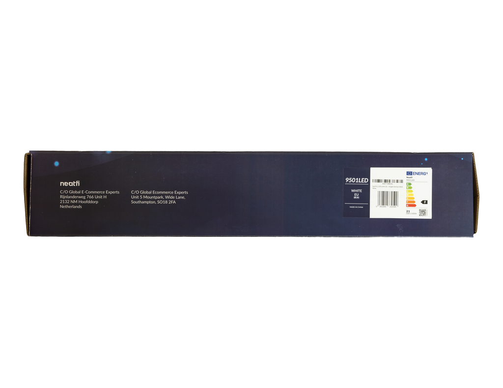 20” Wide Head LED Desk Lamp with Clamp – 2200 Lumens Task Light for Home Office & Crafts, White