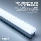15 Hex Grid LED Ceiling Light with Hanging Kit – 69,600 Lumens for Auto Shop & Gyms, Cool White