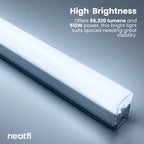 56,320 Lumens Ultra-Bright Diamond Grid LED Ceiling Light for Basements, Shops & Gyms, Cool White