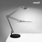 9.84" Weighted Round Base – Sturdy Replacement Lamp Base for Desk & Magnifying Lamps, Black