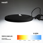 5" Lens Magnifying Lamp with Clamp – 5 Diopter, Adjustable Light Modes for Detail Works, Black