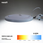 5" Lens Magnifying Lamp with Clamp – 5 Diopter, Adjustable Light Modes for Detail Works, White