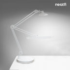 9.84" Weighted Round Base – Sturdy Replacement Lamp Base for Desk & Magnifying Lamps, White