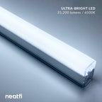 2 Rectangles LED Car Garage Light – 35,200 Lumens, Easy Installation for Shops & Gyms, Cool White