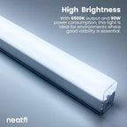 3 Hexagon 9,000 Lumens LED Ceiling Light – IP54 Rated Shop Lighting for Car Detailing, Cool White