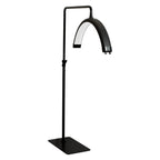 1600 Lumens LED Half Moon Light with Phone Holder, Dimmable, 3 Color Modes, Black