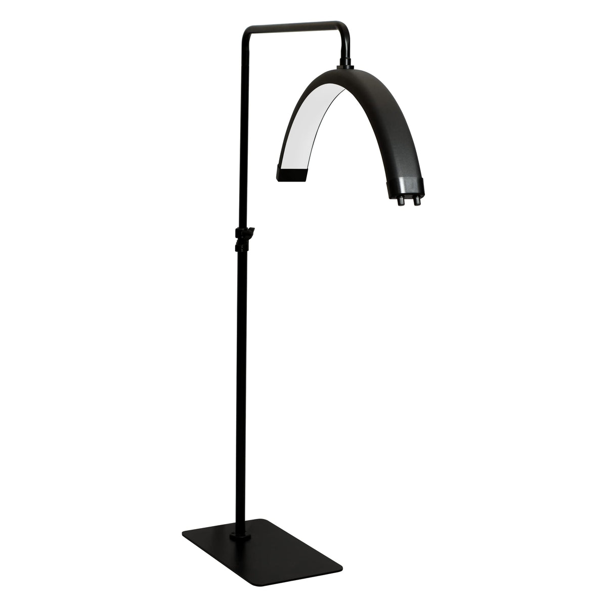 1600 Lumens LED Half Moon Light with Phone Holder, Dimmable, 3 Color Modes, Black