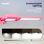 41" Pro LED Task Lamp with Clamp – 3000 Lumens, CRI 95, Dimmable, 3 Color Modes, Pink