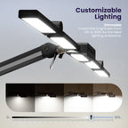 44" Pro LED Desk Lamp with Clamp – 3000 Lumens, CRI 95, Dimmable, 3 Color Modes, Black