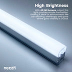 Lámpara de techo LED ultrabrillante con forma de 6 flechas – 42 2400 lúmenes para almacenes y gimnasios, blanco frío