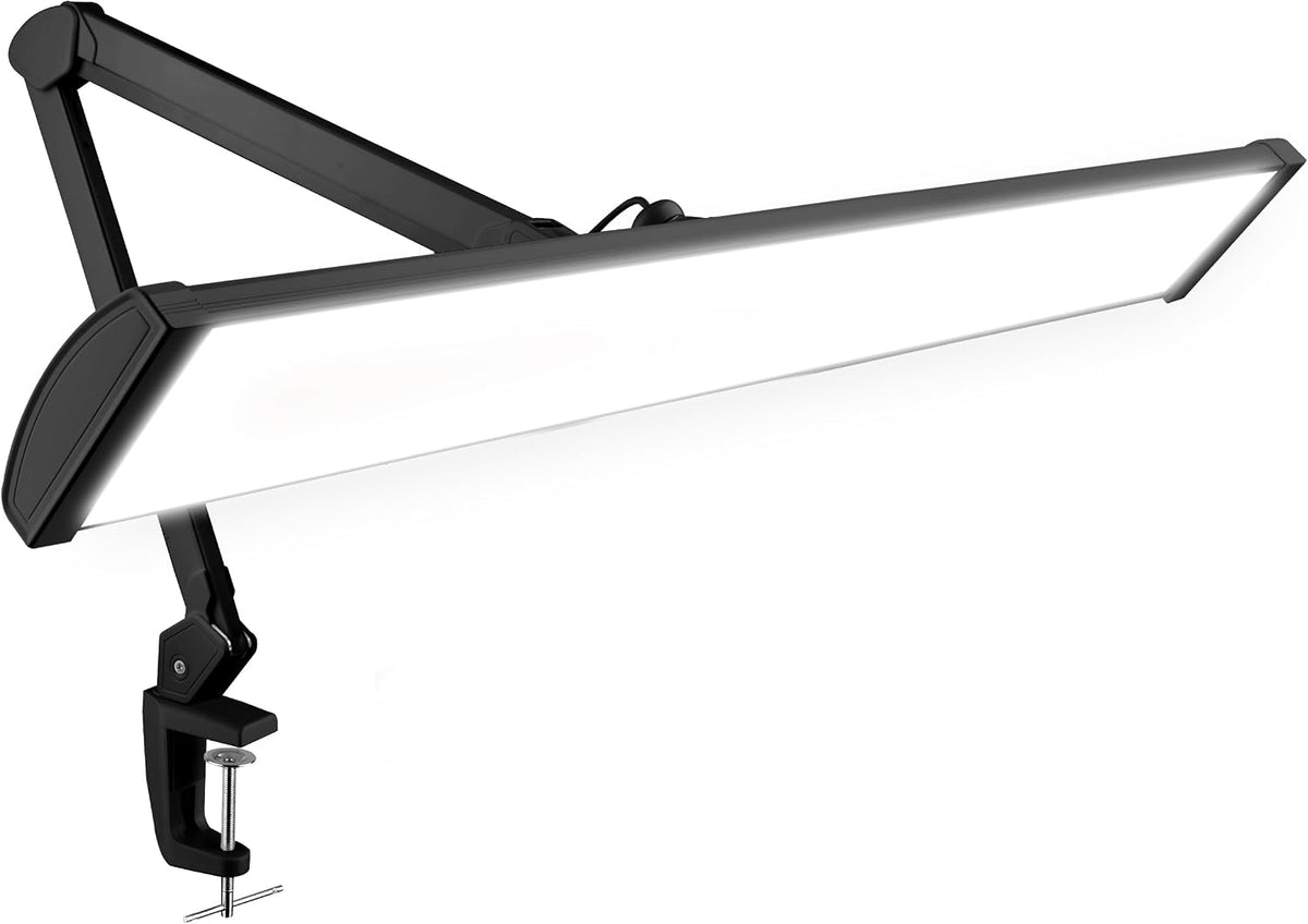 Pro 4500 Lumens LED Desk Lamp, Clamp, CRI 95, Dimmable, Black