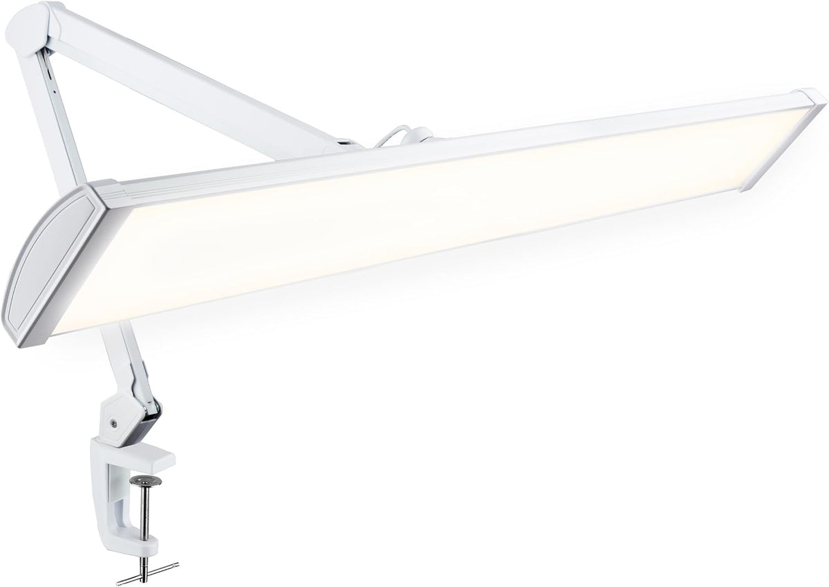 Pro 4500 Lumens 50W LED Desk Lamp with Clamp, CRI 95, CCT, White