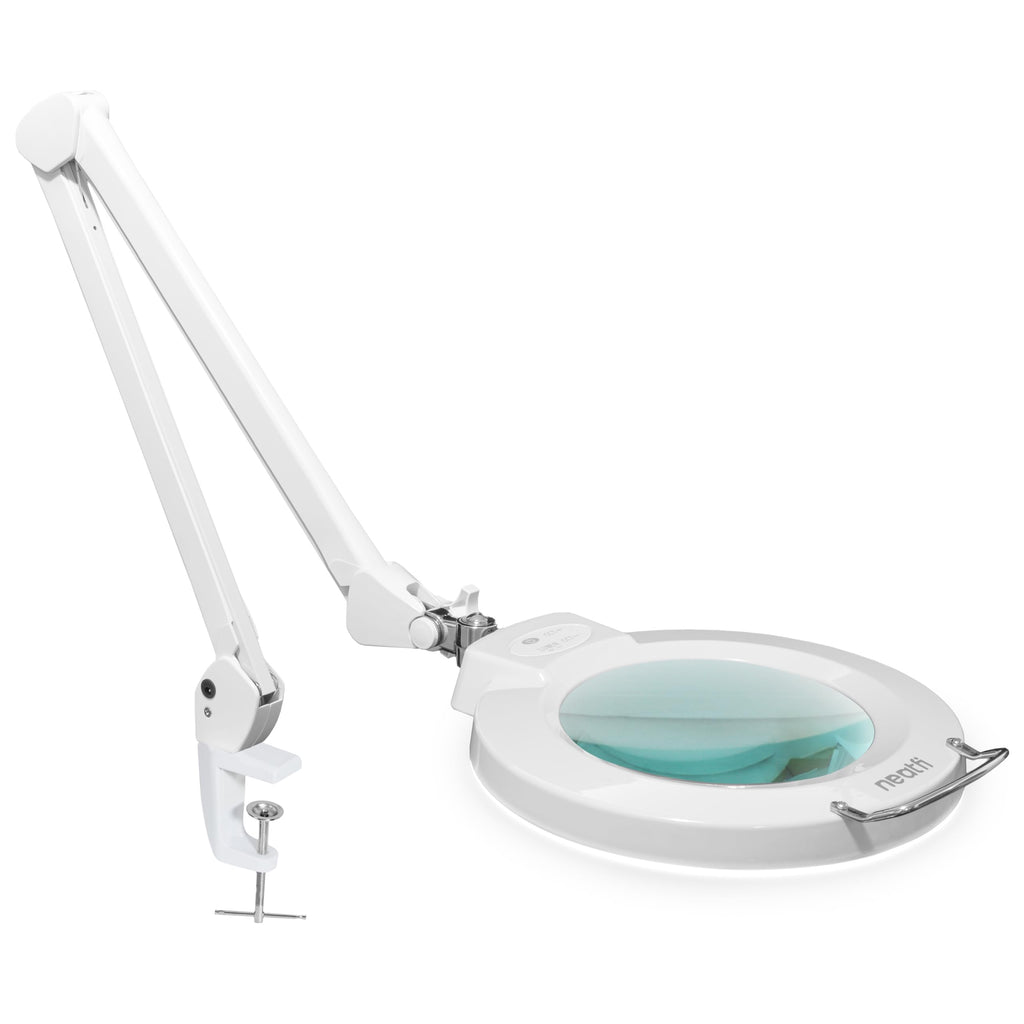 Elite Pro LED Magnifying Lamp, CRI 95, 5D, 7-Inch Lens, White