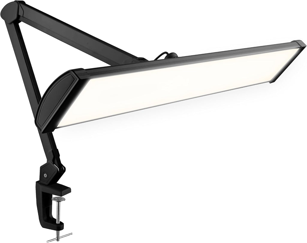 Pro 2300 Lumens LED Desk Lamp, Clamp, CRI 95, 24-Inch Head, CCT, Black