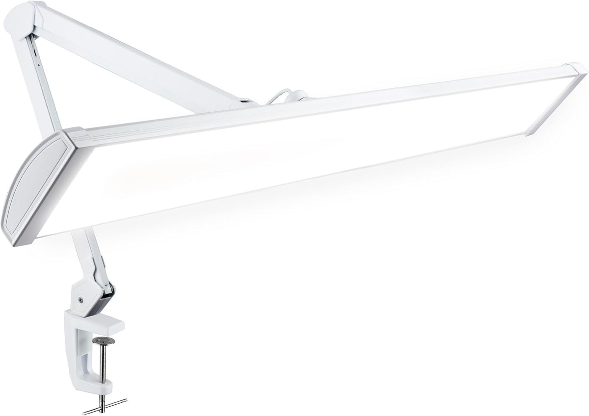 Pro 4500 Lumens LED Desk Lamp, Clamp, CRI 95, Dimmable, White