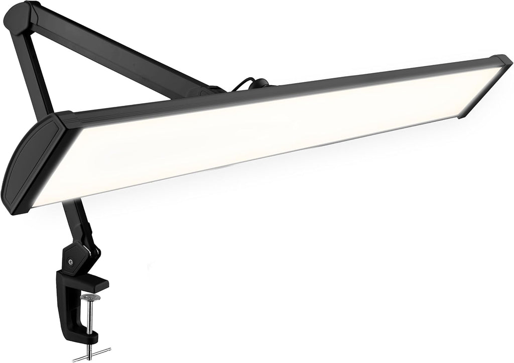 Pro 4500 Lumens 50W LED Desk Lamp with Clamp, CRI 95, CCT, Black