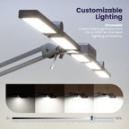 44" Pro LED Desk Lamp with Clamp – 3000 Lumens, CRI 95, Dimmable, 3 Color Modes, White