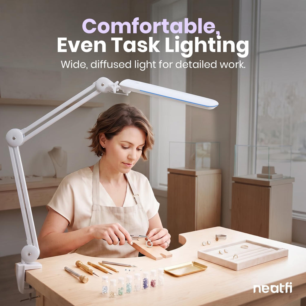 Pro LED Task Lamp, 1200 Lumens, 30W, CRI 95, 360 LEDs, White