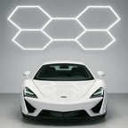 5 Hex 4,400 Lumens LED Ceiling Light – IP54 Rated Shop Lighting for Salons & AutoShops, Cool White