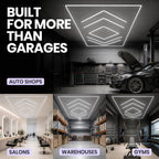 42,240 Lumens 384W, Layered Arrows LED Garage Light, Close-to-Ceiling, Cool White