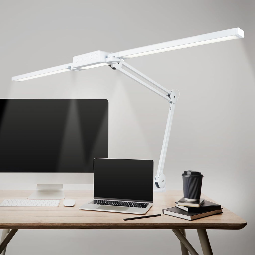 41" Pro LED Task Lamp with Clamp – 3000 Lumens, CRI 95, Dimmable, 3 Color Modes, White
