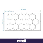 15 Hex Grid LED Ceiling Light with Hanging Kit – 69,600 Lumens for Auto Shop & Gyms, Cool White