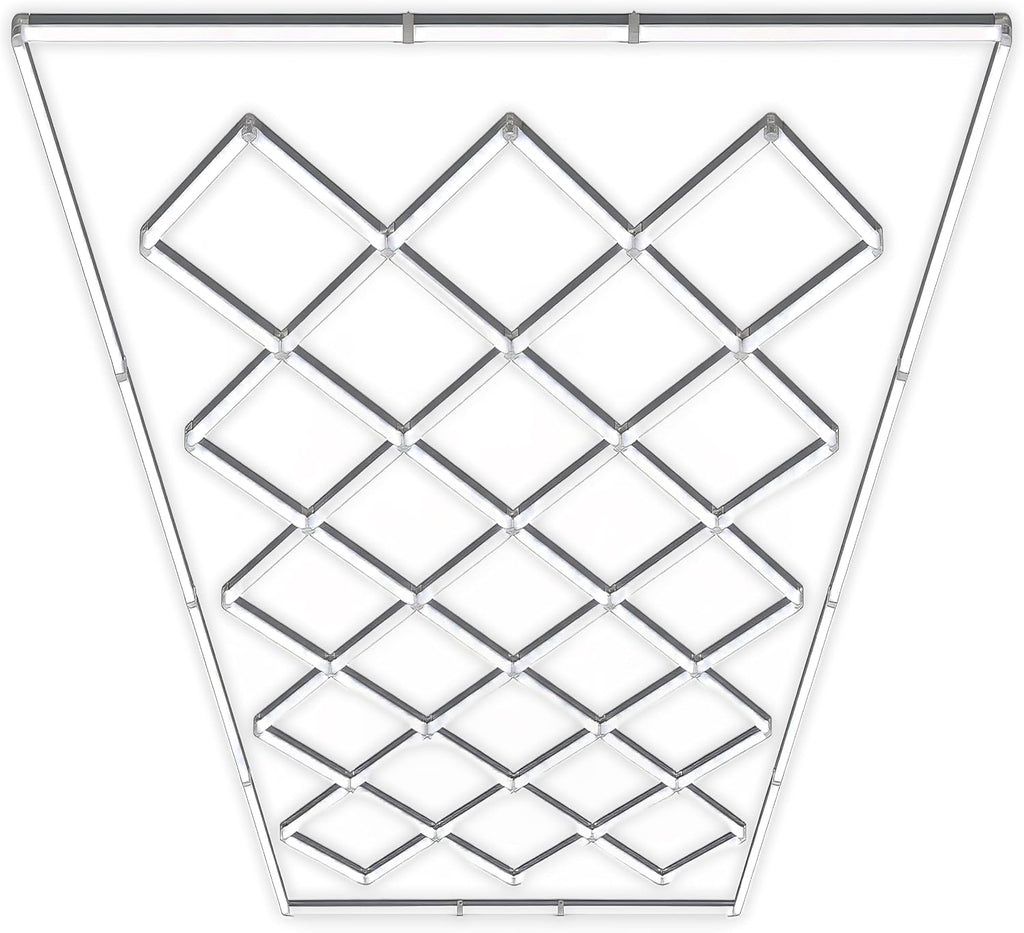 74,800 Lumens LED Garage Light, 23 Diamond Grids, Close-to-Ceiling, Cool White