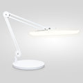 2200 Lumens LED Desk Lamp with Base – 20” Wide Shade, 3 Light Modes, Dimmable Task Light, White