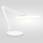 2200 Lumens LED Desk Lamp with Base – 20” Wide Shade, 3 Light Modes, Dimmable Task Light, White