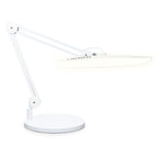 2200 Lumens LED Desk Lamp with Base – 20” Wide Shade, 3 Light Modes, Dimmable Task Light, White