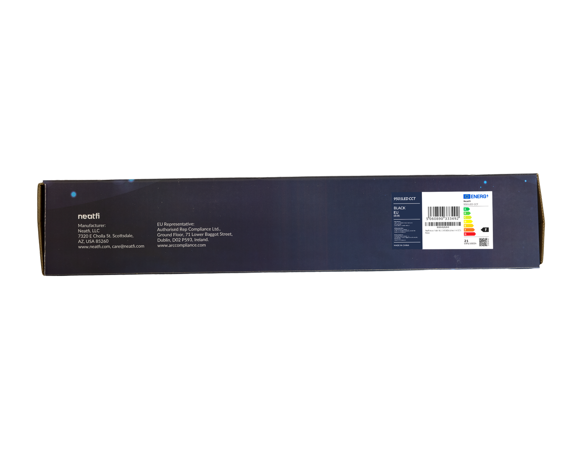 2200 Lumens LED Desk Lamp with Clamp – 20” Wide Shade, 3 Light Modes, Black (Good-as-New)